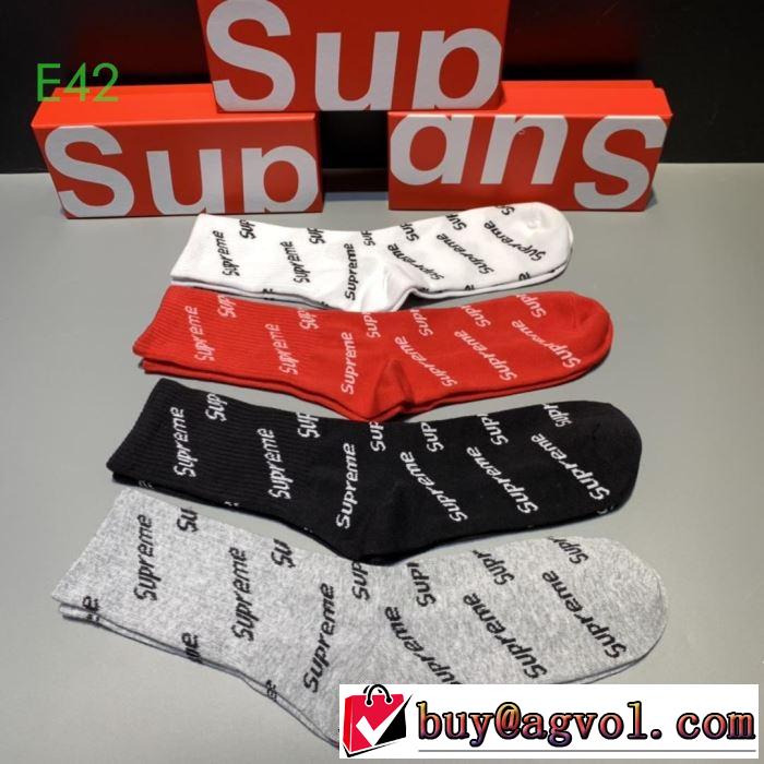 SUPREME  2019秋冬最重要アイテム 秋トレンドの新定番 靴下 シュプリーム 今年の流行りファション