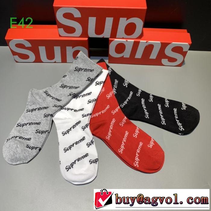 SUPREME  2019秋冬最重要アイテム 秋トレンドの新定番 靴下 シュプリーム 今年の流行りファション