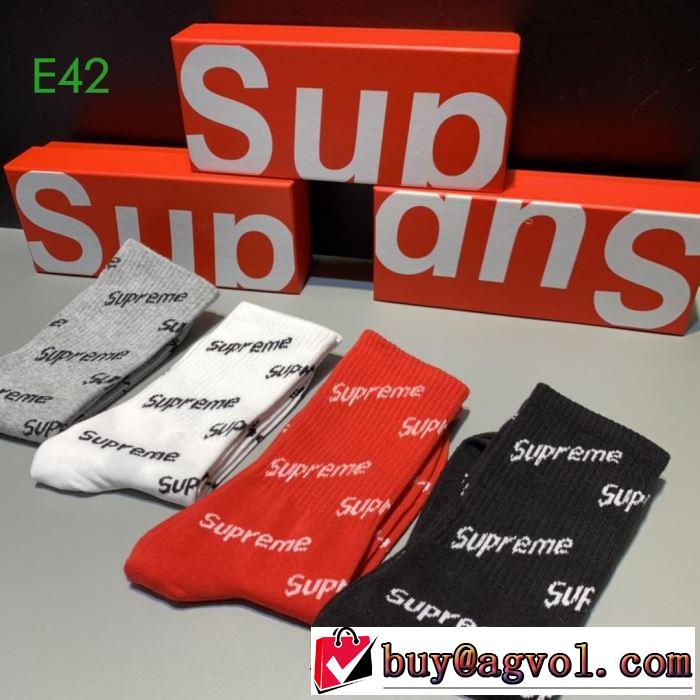 SUPREME  2019秋冬最重要アイテム 秋トレンドの新定番 靴下 シュプリーム 今年の流行りファション