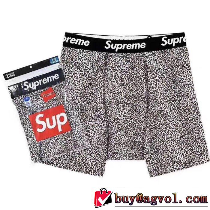 ヒットする秋冬コレクション Supreme 19AW Leopard Boxer Briefs 今年の流行りファション  角張ったズボン