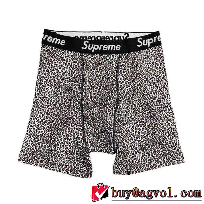 ヒットする秋冬コレクション Supreme 19AW Leopard Boxer Briefs 今年の流行りファション  角張ったズボン