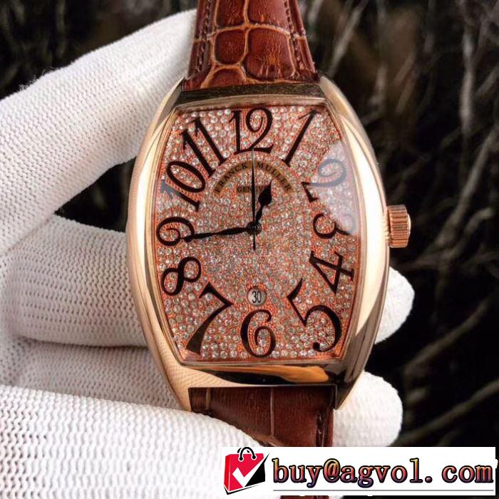2019年の夏のマスト まずは定番！人気アイテム FRANCK MULLER フランクミュラー 腕時計 2色選択可