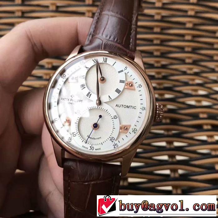 2019夏ファション新品 まずは定番！人気アイテム パテックフィリップ Patek Philippe 腕時計 2色選択可