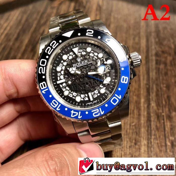オススメしたい最新注目ファション 2019春夏は人気定番 ROLEX ロレックス 腕時計 4色選択可