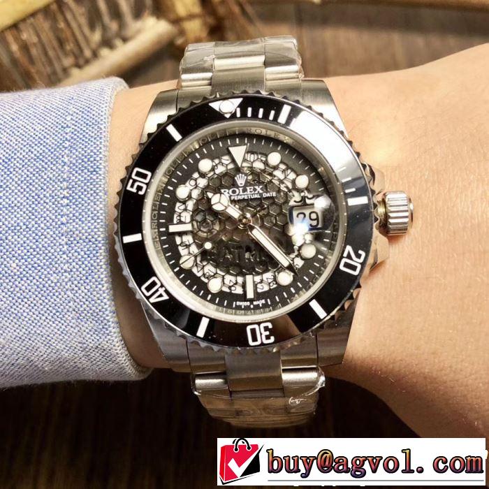 オススメしたい最新注目ファション 2019春夏は人気定番 ROLEX ロレックス 腕時計 4色選択可
