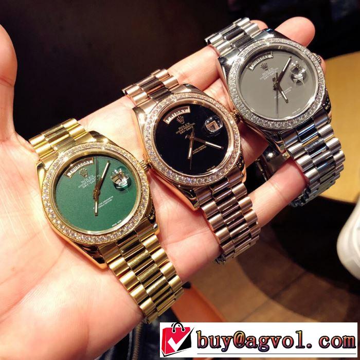 3色選択可 気になる2019年秋のファッション 秋冬から人気継続中 ロレックス ROLEX 腕時計