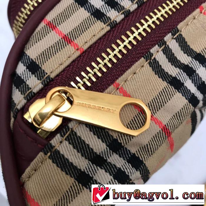 大人のカジュアルスタイル  バーバリー 今期注目のブランドトレンド BURBERRY 2色選択可 2019春夏は人気定番 ウエストポーチ