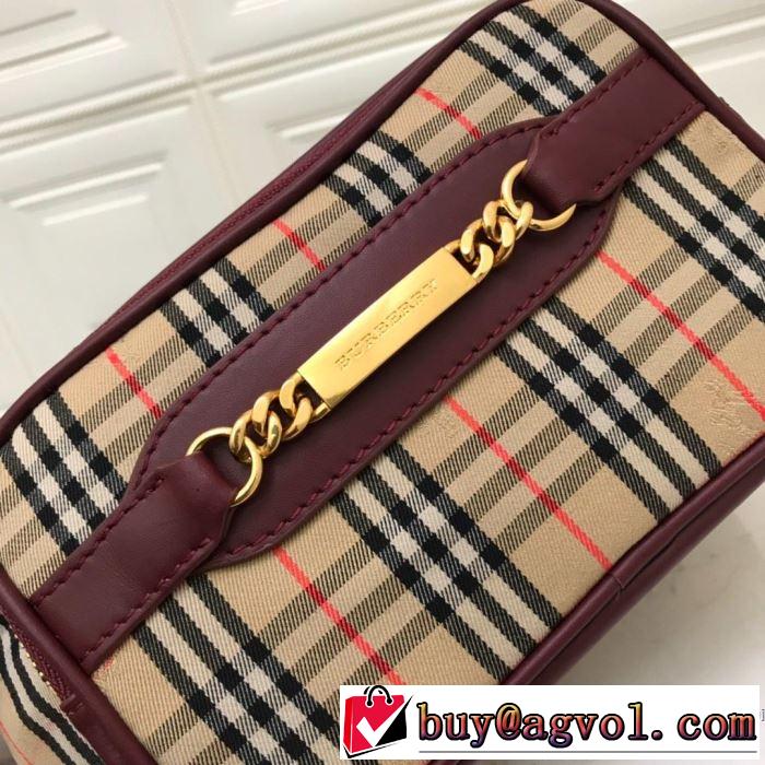 大人のカジュアルスタイル  バーバリー 今期注目のブランドトレンド BURBERRY 2色選択可 2019春夏は人気定番 ウエストポーチ