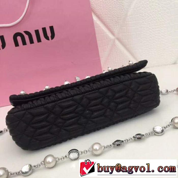 ミュウミュウ MIUMIU ハンドバッグ 4色可選 2019春夏のトレンド新商品 大人カジュアル上手に