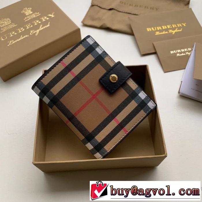 4色可選 財布 オシャレ印象で人気の高い 2019年春夏シーズンの人気  バーバリー BURBERRY