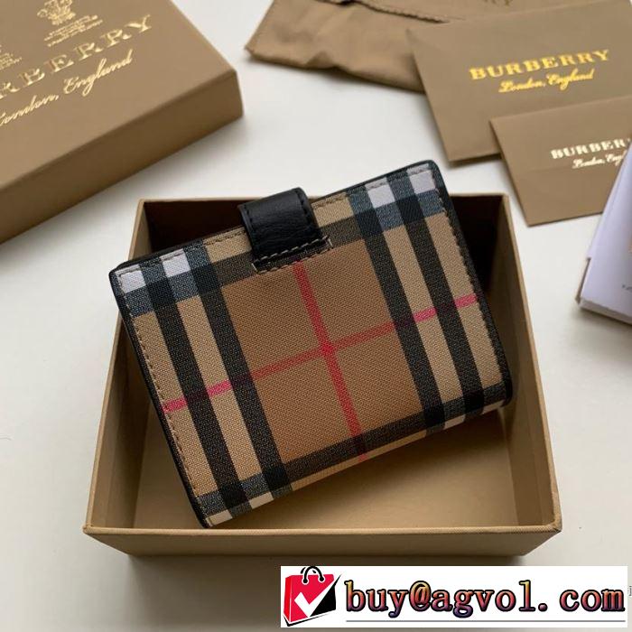 4色可選 財布 オシャレ印象で人気の高い 2019年春夏シーズンの人気  バーバリー BURBERRY