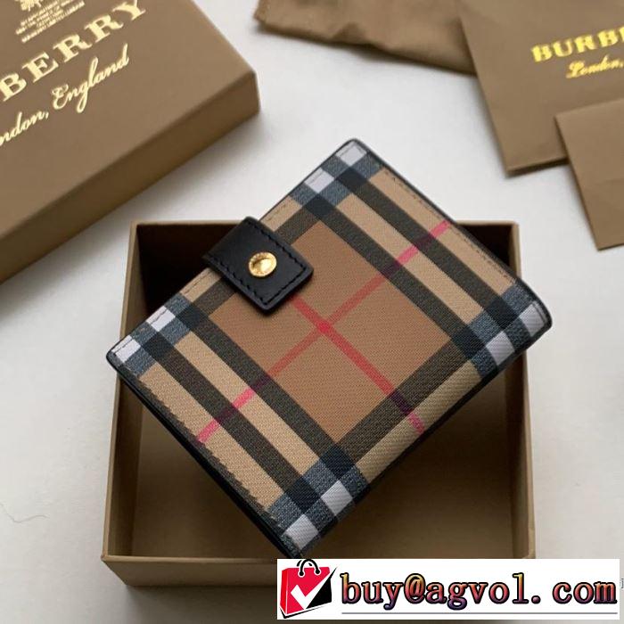4色可選 財布 オシャレ印象で人気の高い 2019年春夏シーズンの人気  バーバリー BURBERRY