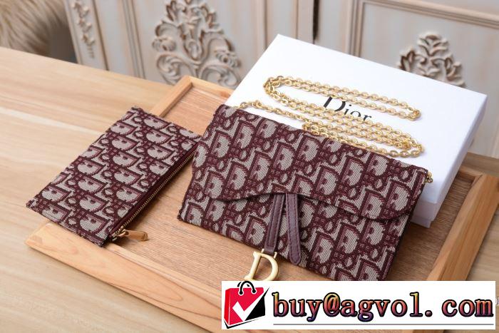 3色可選  今年の流行りファション ディオール DIOR【2019秋冬トレンド】押さえておきたい  財布/ウォレット やっぱり優しい色