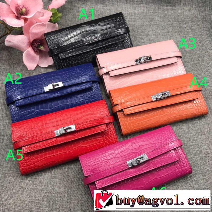 2019年春夏流行ファッション 大人の可愛さを引き立て エルメス HERMES 財布 多色可選