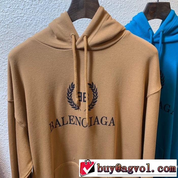3色可選 バレンシアガ BALENCIAGA きちんと感をプラス  2019年春夏シーズンの人気 パーカー