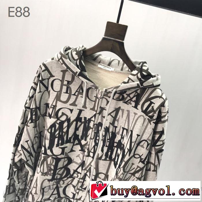 パーカー  スタイリッシュに新着 バレンシアガ スタイルUPして着こなす BALENCIAGA  3色可選 2019年春夏流行ファッション