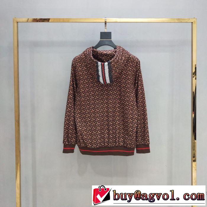 2019春夏は人気定番 パーカー  春夏！大人カジュアル バーバリー BURBERRY 上品な涼やかさある印象に