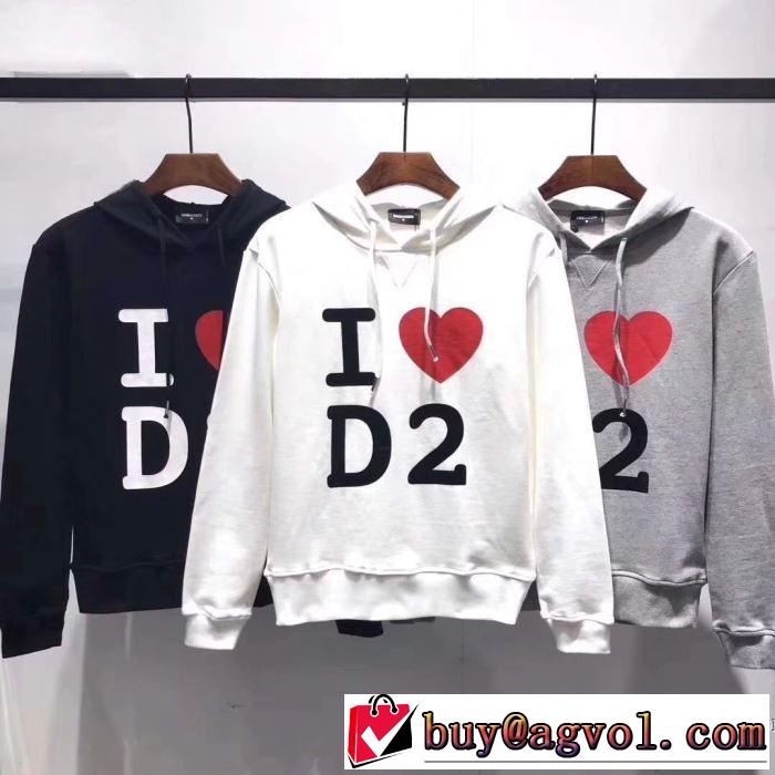 3色可選 デザイン抜群のアイテム パーカー ディースクエアード DSQUARED2 2019年春夏流行ファッション