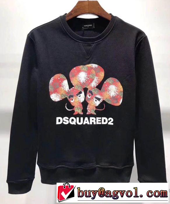 2019春夏の大注目トレンド パーカー ディースクエアード DSQUARED2 大胆なデザイン プルオーバーパーカー3色可選