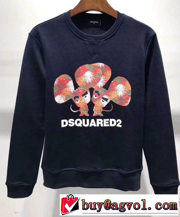 2019春夏の大注目トレンド パーカー ディースクエアード DSQUARED2 大胆なデザイン プルオーバーパーカー3色可選