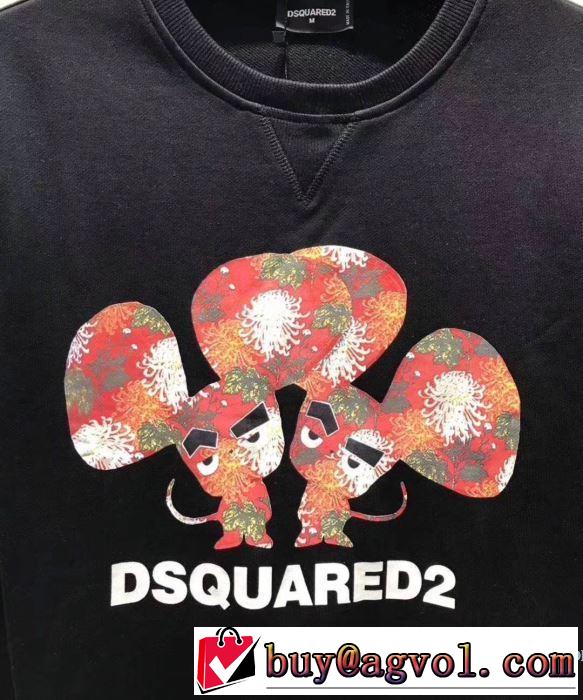 2019春夏の大注目トレンド パーカー ディースクエアード DSQUARED2 大胆なデザイン プルオーバーパーカー3色可選