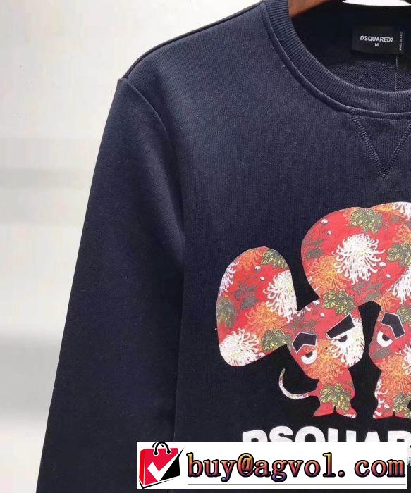2019春夏の大注目トレンド パーカー ディースクエアード DSQUARED2 大胆なデザイン プルオーバーパーカー3色可選