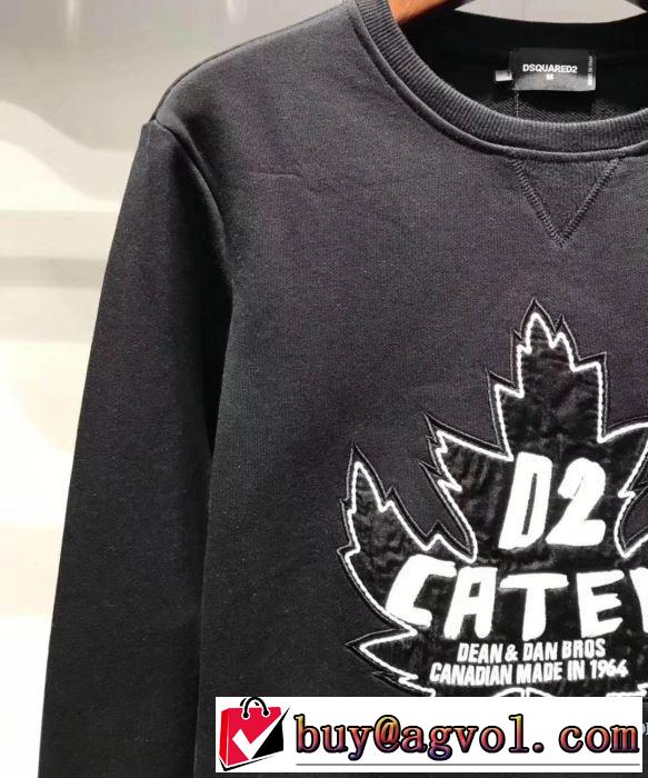 大人のこなれた着こなし  ディースクエアード DSQUARED2 2019春夏も引き続きトレンド 2色可選 プルオーバーパーカー