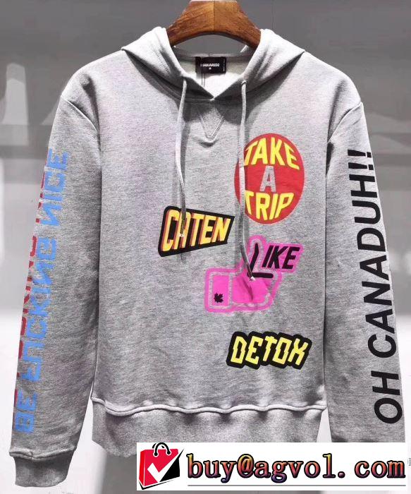 ディースクエアード DSQUARED2 大胆にデザインオシャレ新品 パーカー  3色可選 季節をまたい新作アイテム
