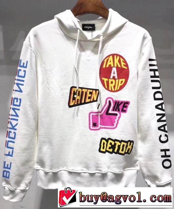 ディースクエアード DSQUARED2 大胆にデザインオシャレ新品 パーカー  3色可選 季節をまたい新作アイテム