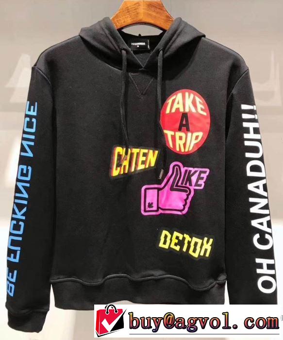ディースクエアード DSQUARED2 大胆にデザインオシャレ新品 パーカー  3色可選 季節をまたい新作アイテム