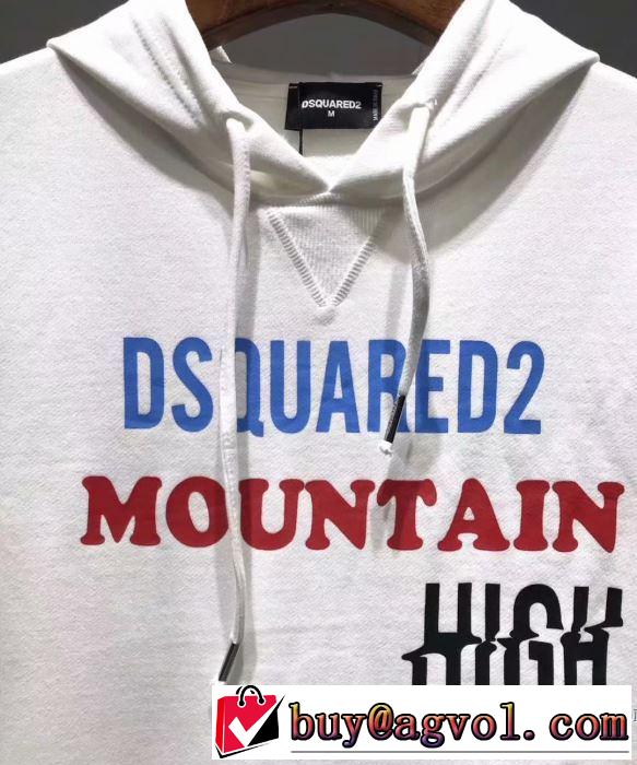 デザイン抜群のアイテム 3色可選  ディースクエアード DSQUARED2 2019年春夏流行ファッション  パーカー