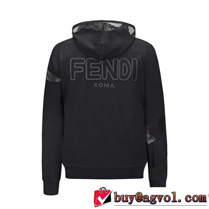 2019年最新ファッション リラックス感のあるゆったり フェンディ FENDI スタイルアップ効果 パーカー