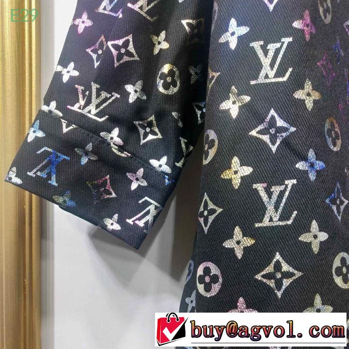 きちんと感が抜群 ルイ ヴィトン LOUIS VUITTON 2019年の夏のマスト  2色可選   ボタンパーカー