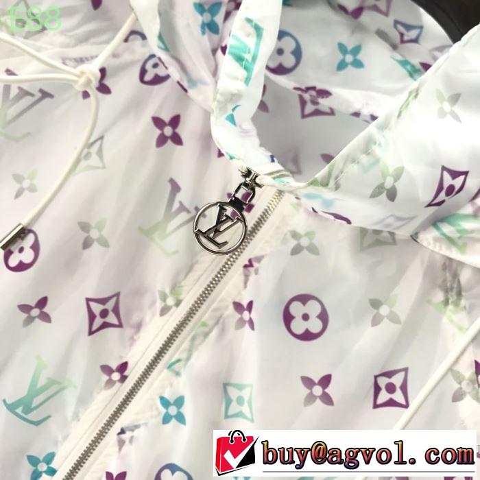 おしゃれ上級者に挑戦 ルイ ヴィトン LOUIS VUITTON フード付きコート 2019即旬な装いに 春夏らしい華やか
