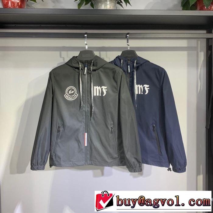 モンクレール MONCLER シンプルながら切れ味のいい  2色可選 フード付きコート2019年春夏シーズンの人気