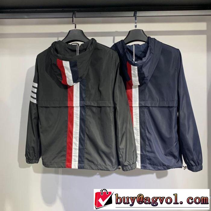 2019年春夏流行ファッション トムブラウン THOM BROWNE トレンド感があって涼しげ ハーフコート 2色可選 リッチな印象に