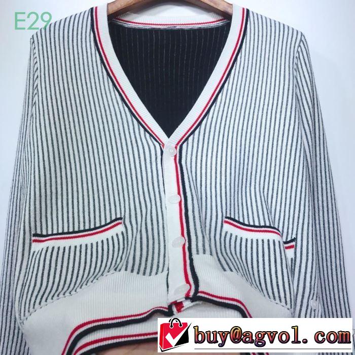 優しい雰囲気スタイリッシュに トムブラウン 【2019年】夏のファッション THOM BROWNE ニットコート 目を引く春夏トップス
