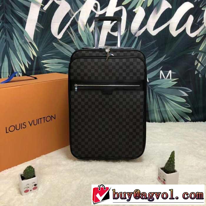 ルイ ヴィトン2019夏ファション新品  LOUIS VUITTON  スーツケース 最新先取りおしゃれなロゴ入り