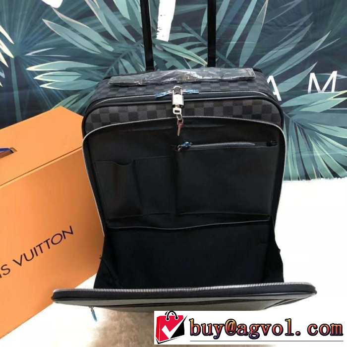 ルイ ヴィトン2019夏ファション新品  LOUIS VUITTON  スーツケース 最新先取りおしゃれなロゴ入り