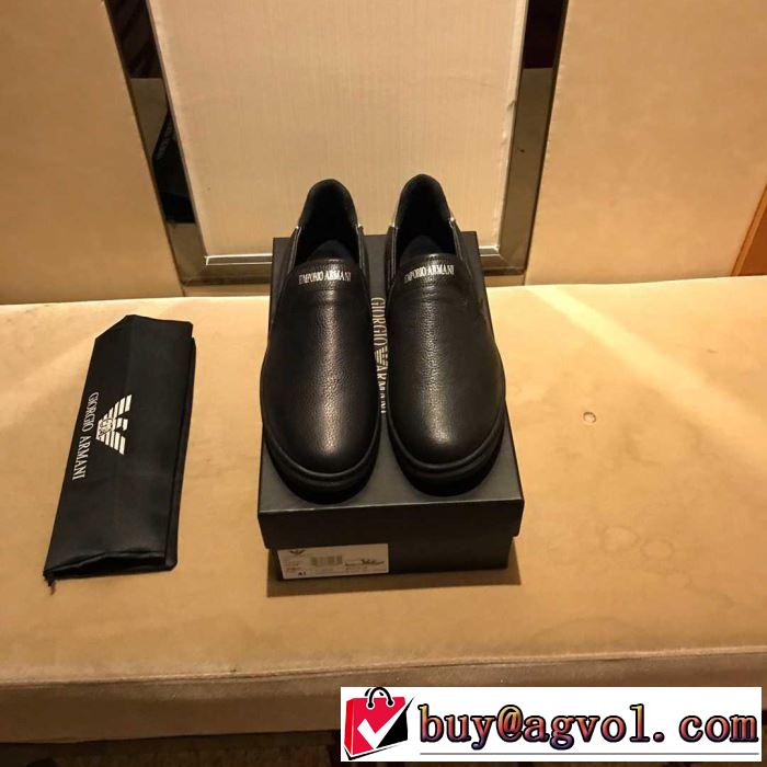 2色可選 カジュアルシューズ アルマーニ ARMANI 2019春夏は人気定番 人気ストリートブランド新品