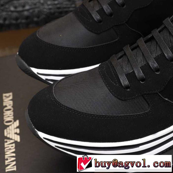 2色可選 カジュアルシューズ アルマーニ ARMANI 今期のトレンド定番アイテム 2019春夏のトレンド新商品