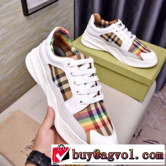 2019年春夏流行ファッション 大人可愛いスタイル BURBERRY バーバリー カジュアルシューズ 2色可選