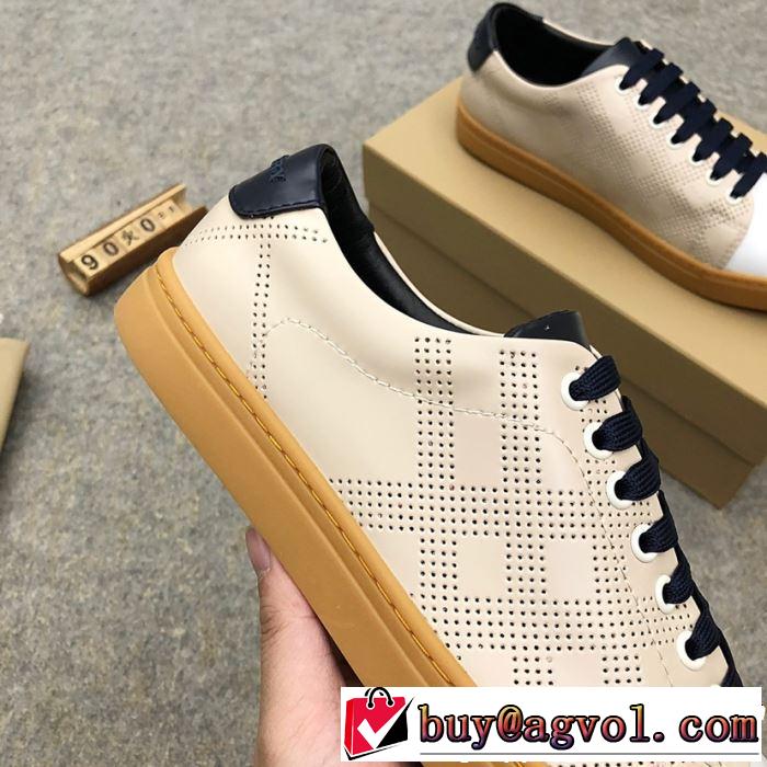 BURBERRY バーバリー カジュアルシューズ 2色可選 おしゃれな夏ファッション2019 夏先に大活躍する