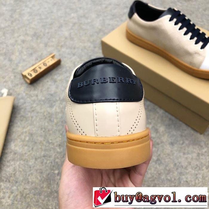 BURBERRY バーバリー カジュアルシューズ 2色可選 おしゃれな夏ファッション2019 夏先に大活躍する
