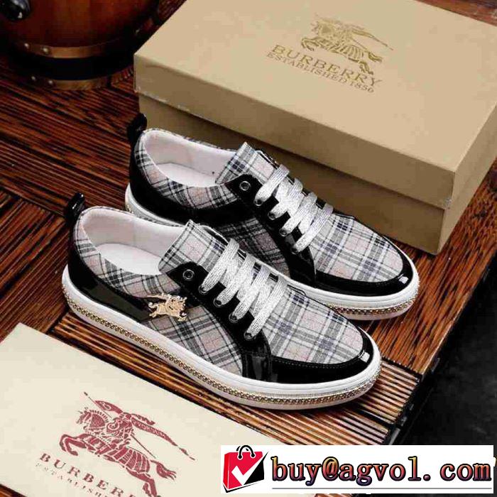 BURBERRY バーバリー カジュアルシューズ 3色可選 SS19春夏入荷人気のスピーディ 流行の最前線