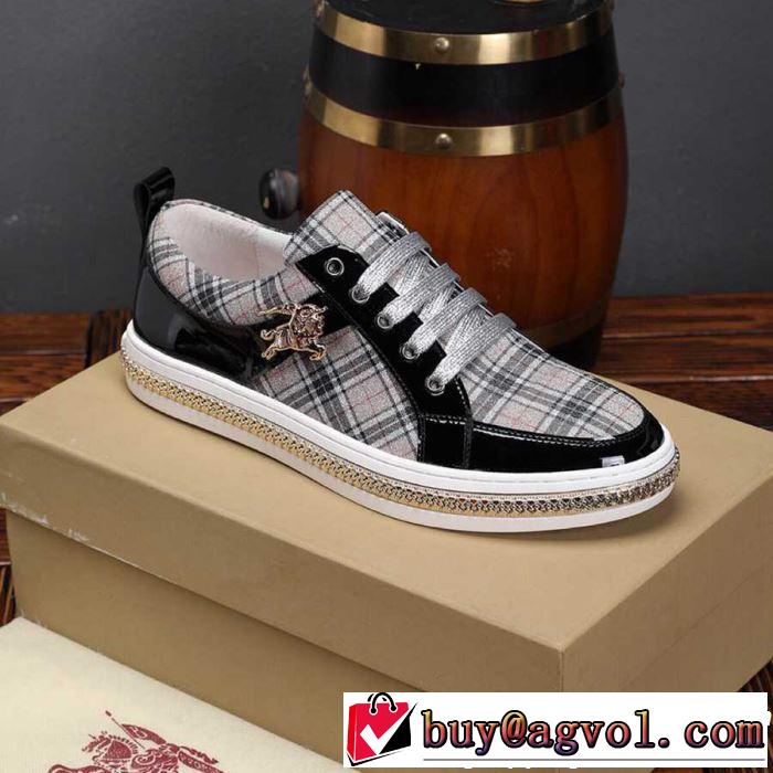 BURBERRY バーバリー カジュアルシューズ 3色可選 SS19春夏入荷人気のスピーディ 流行の最前線