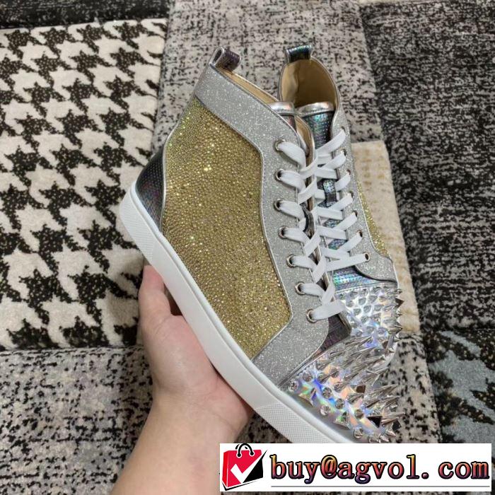 春夏の流行り2019新品 クリスチャンルブタン Christian Louboutin スニーカー、靴 男女兼用 2色可選 今年春夏ファション流行り