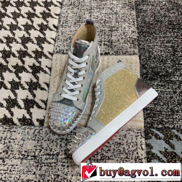 春夏の流行り2019新品 クリスチャンルブタン Christian Louboutin スニーカー、靴 男女兼用 2色可選 今年春夏ファション流行り