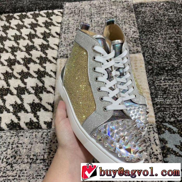 春夏の流行り2019新品 クリスチャンルブタン Christian Louboutin スニーカー、靴 男女兼用 2色可選 今年春夏ファション流行り