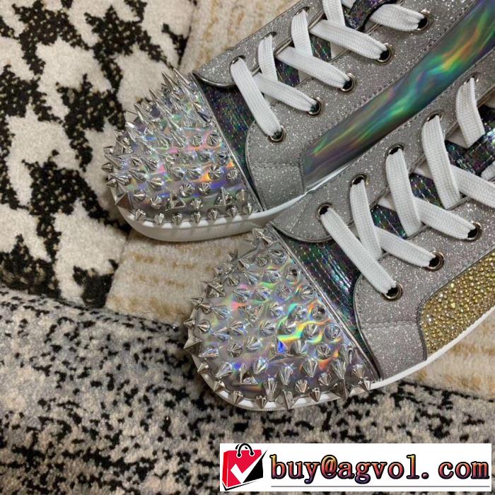 春夏の流行り2019新品 クリスチャンルブタン Christian Louboutin スニーカー、靴 男女兼用 2色可選 今年春夏ファション流行り
